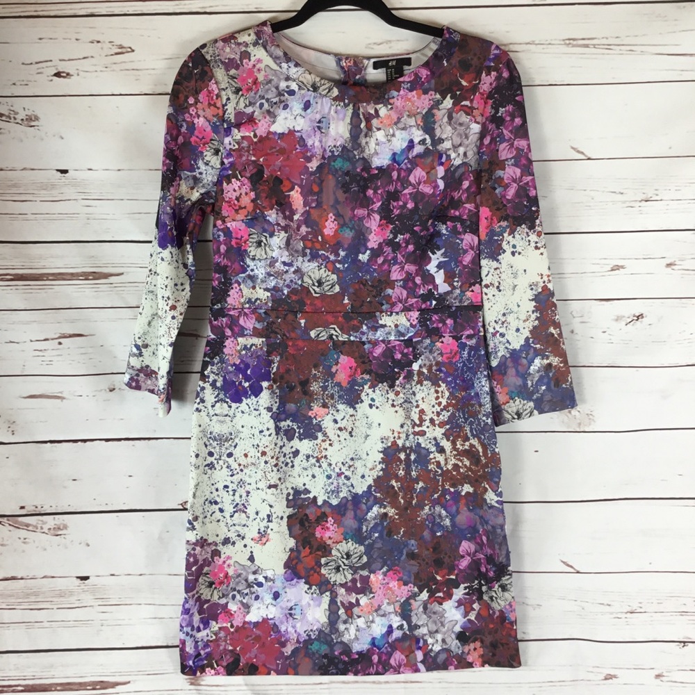 H&M Multicolored Floral Dress.‎ Size 10